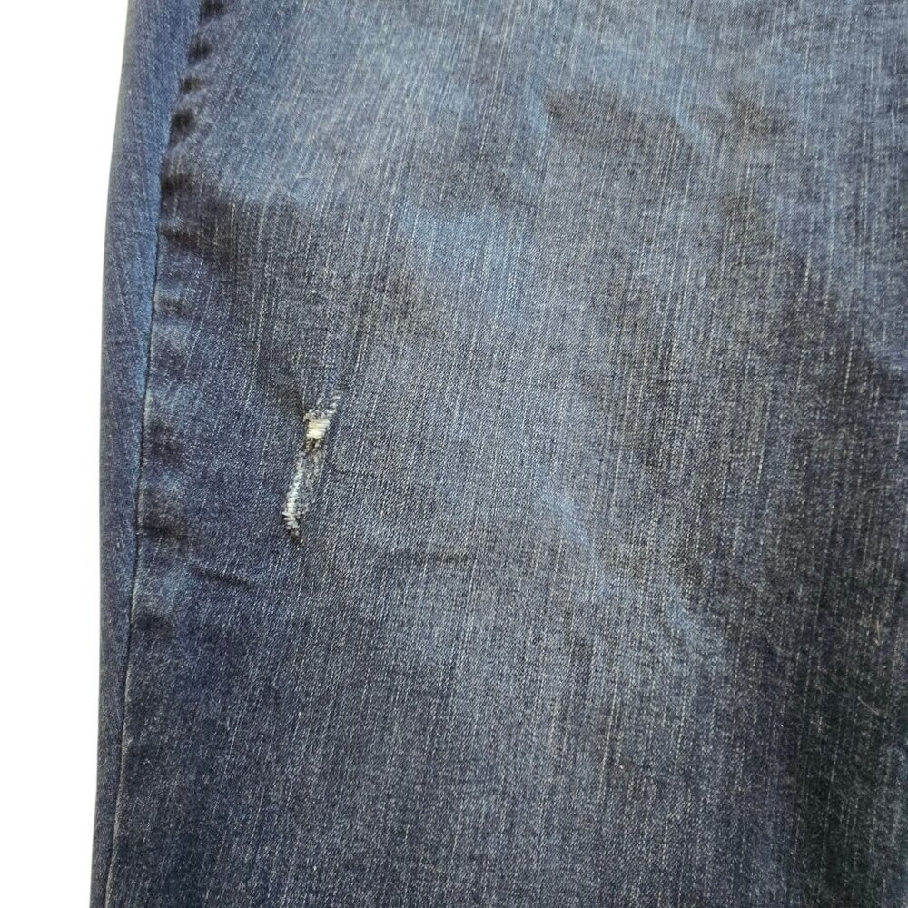 Lane Bryant Genius Fit Skinny Jeans Dark Wash Distressed Plus Size 28 Average - Picture 14 of 14